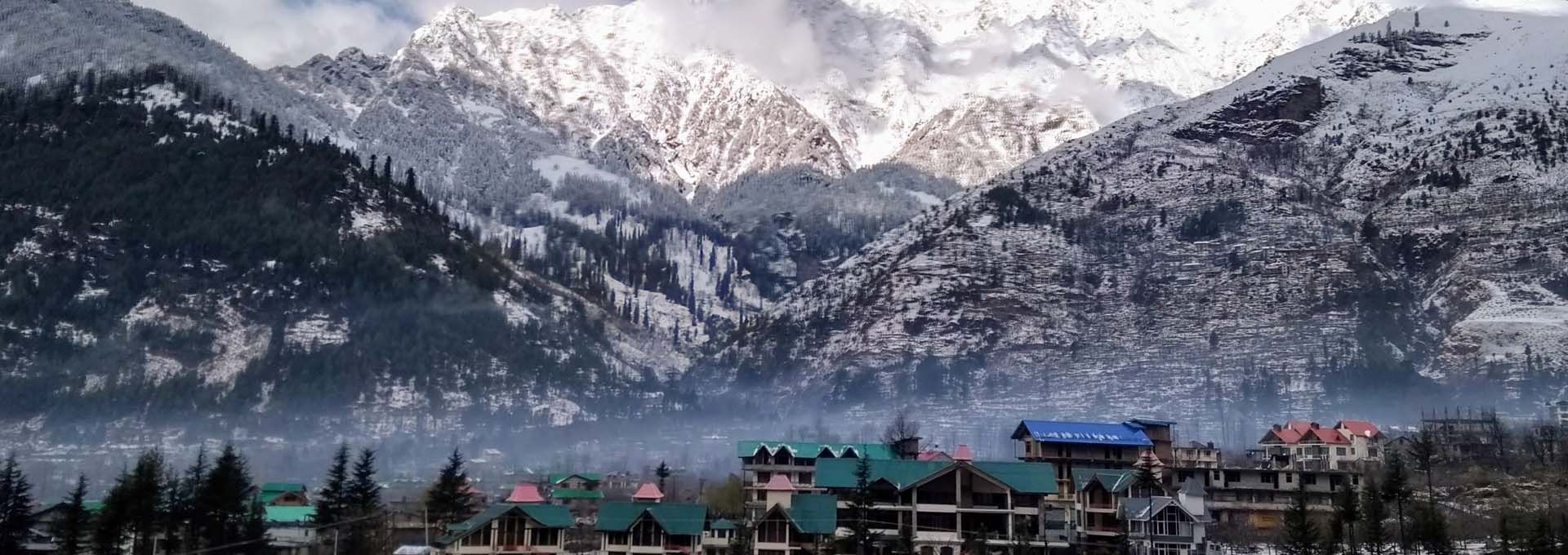 Foothills of Himalayas with Golden Temple